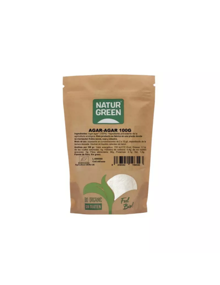 AGAR AGAR 100 GR BIO SIN GLUTEN NATURGREEN