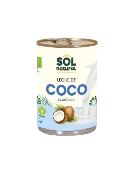 LECHE DE COCO PARA COCINAR LATA BIO 400 ML SOL NATURAL