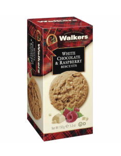 GALLETAS DE FRAMBUESA CON CHOCO BLANCO 150 GR WALKERS