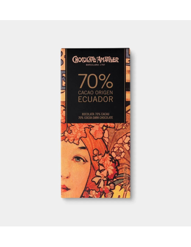 TABLETA ECUADOR 70% CACAO 70 GR....