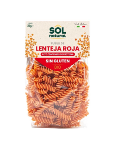 FUSILLI LENTEJA ROJA SIN GLUTEN 250 GR SOL NATURAL 2