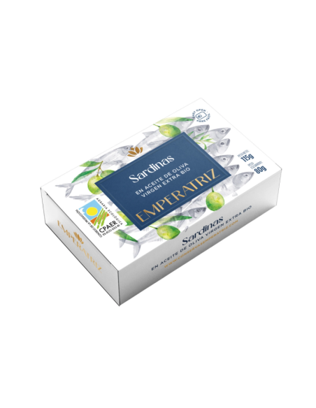 LATA SARDINAS EN ACEITE DE OLIVA BIO 125 ML EMPERATRIZ