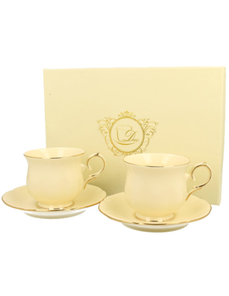 SET DE 2 TAZAS CON PLATO CLARK 0.26 L