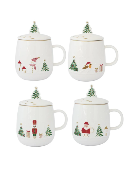 TAZA LET IT SNOW 450 ML CON FILTRO Y TAPA EASY LIFE