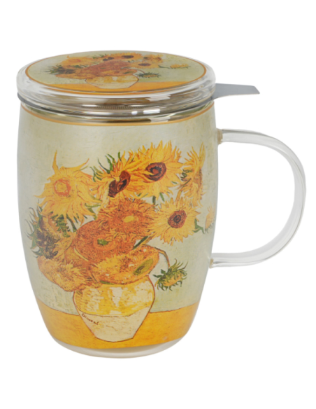 TAZA SUNFLOWER CRISTAL 0.35L FILTRO Y TAPA