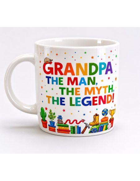 TAZA GRANDPA 400 ML PORCELANA