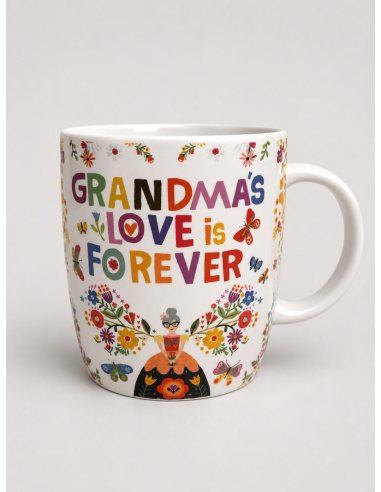 TAZA GRANDMA 400 ML PORCELANA