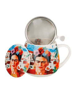 TAZA FRIDA KHALO RED 0.4 L FILTRO Y TAPA 2