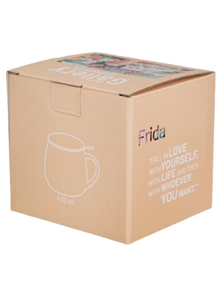 TAZA FRIDA KHALO RED 0.4 L FILTRO Y TAPA