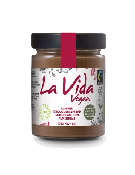 CREMA DE CHOCOLATE CON ALMENDRAS BIO 270 GR LA VIDA VEGAN