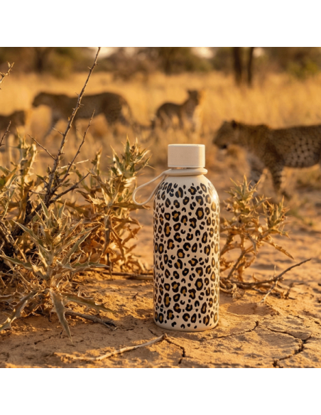 BOTELLA TÉRMICA BLUSH LEOPARDO 500 ML RECUBRIMIENTO CERÁMICO