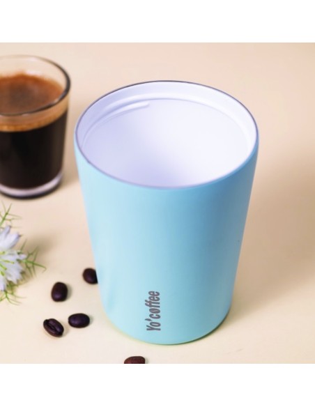 VASO TERMICO YO COFFEE 350 ML AZUL YOKO