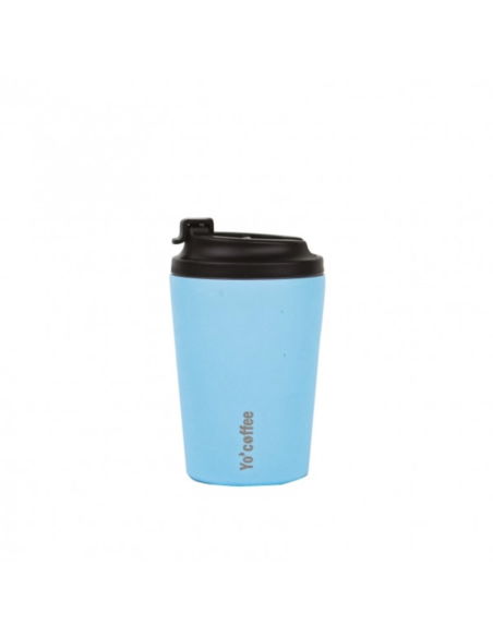 VASO TERMICO YO COFFEE 350 ML AZUL YOKO
