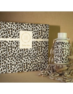 BOTELLA DOCE VITA LEOPARD CON CADENA 350 ML YOKO 2