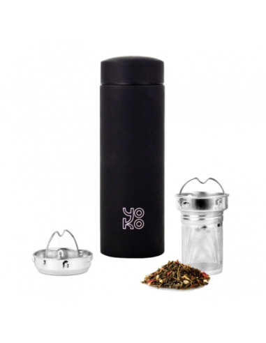 VASO TÉRMICO PARA TÉ ALL BLACK 350 ML...