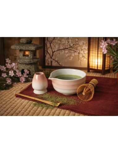 SET MATCHA SAKURA EN CAJA DE REGALO...
