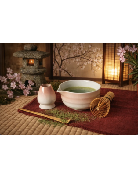 SET MATCHA SAKURA EN CAJA DE REGALO YOKO DESIGN