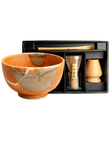 SET KISOJI CERÁMICA PARA MATCHA 0.5 L