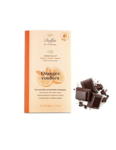 TABLETA CHOCOLATE NEGRO CON NARANJA 70 GR DOLFIN
