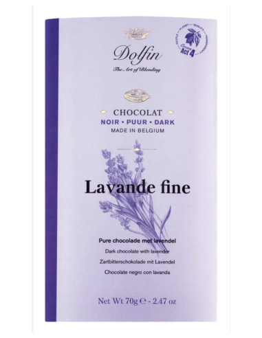 TABLETA CHOCOLATE NEGRO CON LAVANDA...
