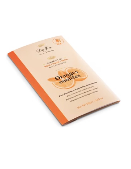 TABLETA CHOCOLATE NEGRO CON NARANJA 70 GR DOLFIN