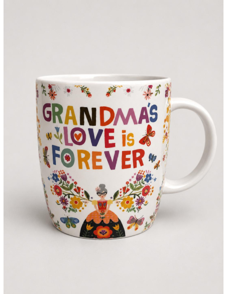 TAZA GRANDMA 400 ML PORCELANA