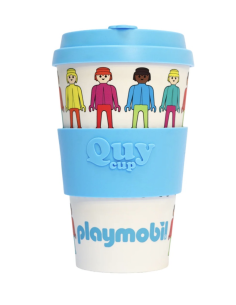 VASO CON TAPA PLAYMOBIL FLUO 400 ML QUYCUP