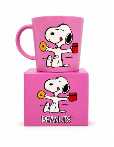 TAZA SNOOPY MORE COFFEE MORE DONUTS...