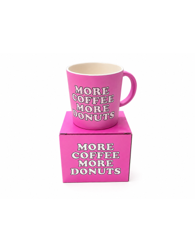TAZA SNOOPY MORE COFFEE MORE DONUTS...