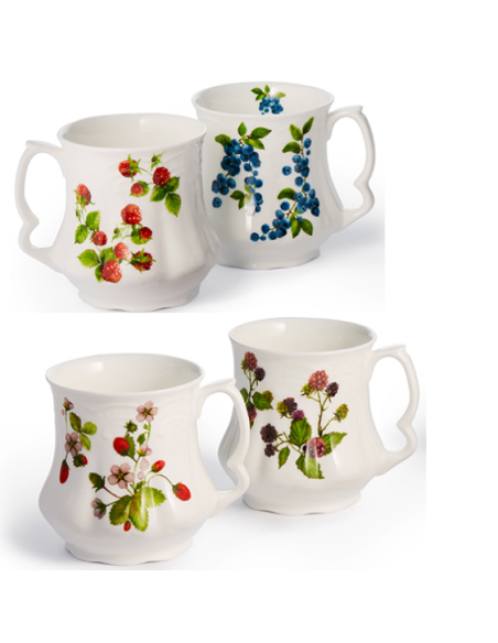 TAZA BERRIES PORCELANA 0.3 L