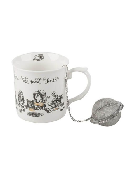 TAZA ALICIA EN EL PAÍS DE LAS MARAVILLAS CON FILTRO BOLA 0.3 L V&A