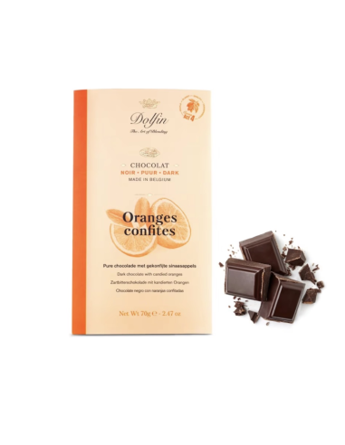 TABLETA CHOCOLATE NEGRO CON NARANJA...