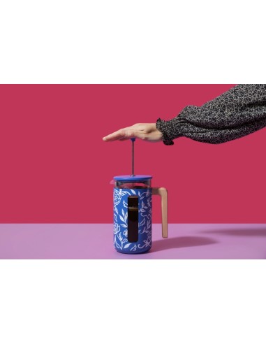 CAFETERA PRENSA FRANCESA FLORAL...