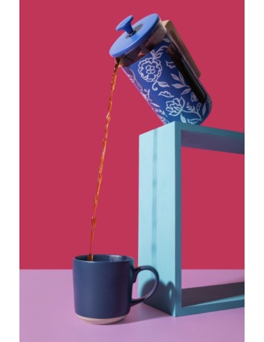 CAFETERA PRENSA FRANCESA FLORAL...