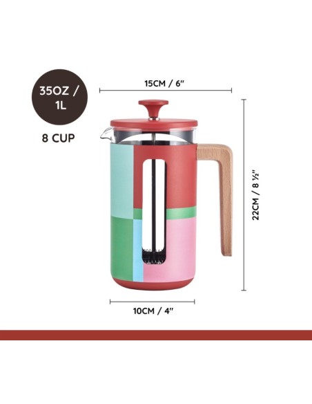 CAFETERA PRENSA FRANCESAA BLOCK COLECCION ARTISTA 8 TAZAS LTBE