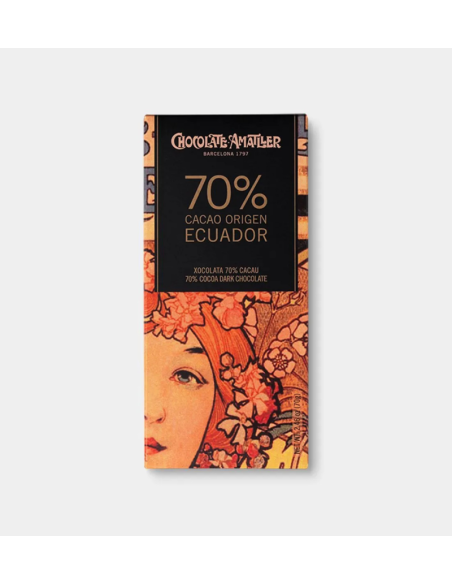 TABLETA ECUADOR 70% CACAO 70 GR. AMATLLER