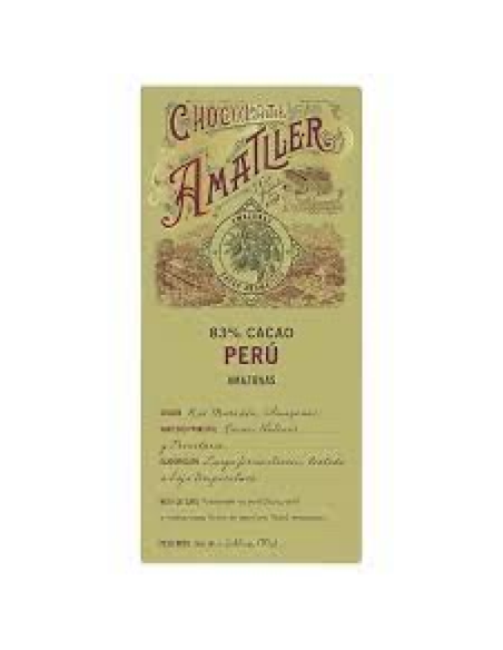 TABLETA PERU 83% CACAO 70 GR. AMATLLER