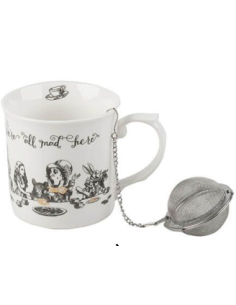 TAZA ALICIA EN EL PAÍS DE LAS MARAVILLAS CON FILTRO BOLA...