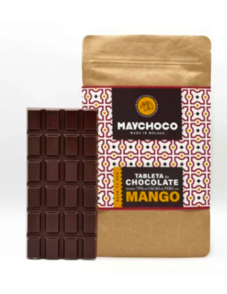 CHOCOLATE 70% CON MANGO 70 GR MAYCHOCO