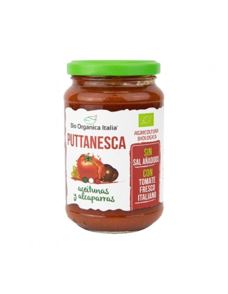 SALSA DE TOMATE PUTTANESCA BIO 350 ML