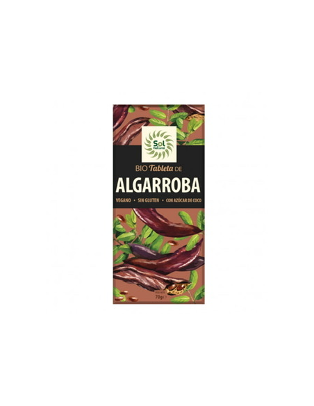TABLETA DE ALGARROBA BIO 70 GR. SOL NATURAL