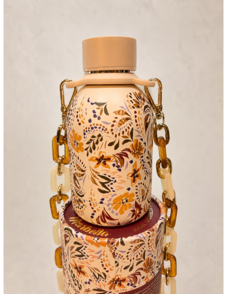 BOTELLA BLUSH MARBELLA CON CADENA 350 ML YOKO DESIGN