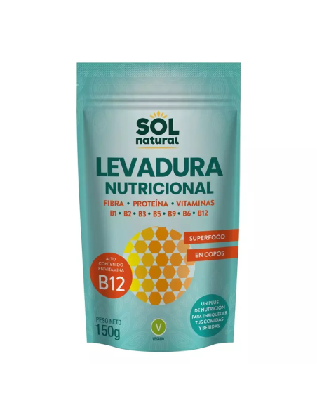 LEVADURA NUTRICIONAL CON VIT. B12 150 GR SOL NATURAL