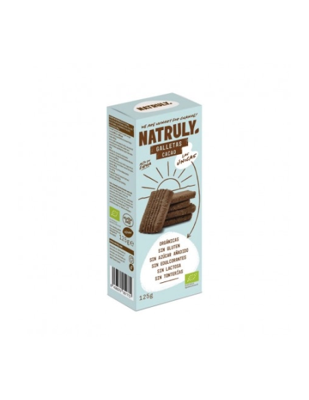 GALLETAS DE CACAO SIN GLUTEN BIO 125 GR NATRULY