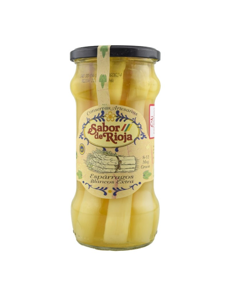 ESPÁRRAGOS BLANCOS GRUESOS DE NAVARRA 540 GR SABOR DE RIOJA
