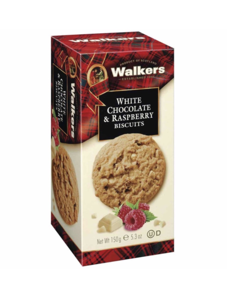 GALLETAS DE FRAMBUESA CON CHOCO BLANCO 150 GR WALKERS