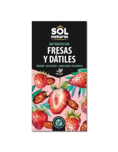 TABLETA CACAO CON FRESAS Y DÁTILES...