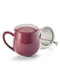 TAZA SAARA BURDEOS PORCELANA 0.35 L 2