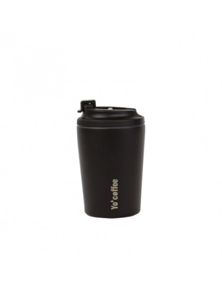 VASO TERMICO YO COFFEE 350 ML NEGRO YOKO