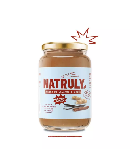 CREMA DE CACAHUETE CACAO Y VAINILLA SIN GLUTEN 500 GR NATRULY